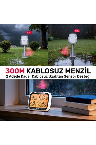 Thermopro Tp270 Termometre İç/dış Mekan Profesyonel Dijital Sıcaklık Ve Nem Ölçer