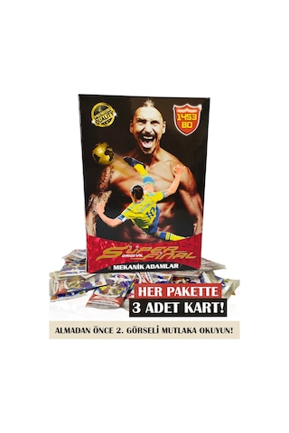 Yeni Sezon Mekanik Adamlar Mart Serisi Siyah Kurdele Futbolcu Kartları 150 Poşet 450 Adet
