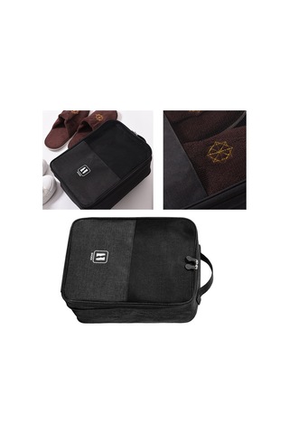 Padalink Polyester Ayakkabı Saklama Çantası - Su Geçirmez, Kol Saati, Büyük Kapasiteli, Seyahat Spor Gym Uyumlu Gri Gri