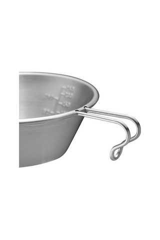 Bloomnest Yüksek Kaliteli Açık Hava Paslanmaz Çelik Kase Kamp Kupası 500ml Taşınabilir Piknik Tenceresi Gümüş Gümüş Gümüş