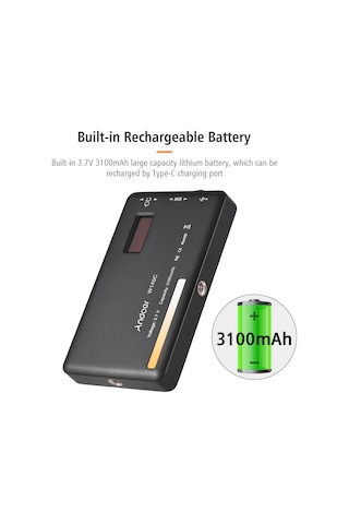 Andoer W140 Cep Led Video Işığı Kamera Dolgu Işığı Siyah Diğer