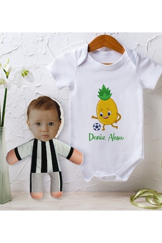 Bitmeyenkartus Bk Kids Kişiye Özel Fotoğraflı Bebek Yastık Ve Bebek Body Zıbın H (550905887) Çok Renkli