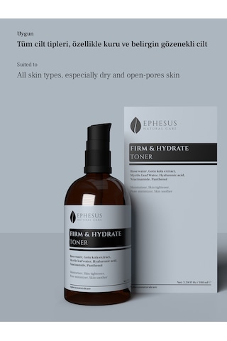 Firm & Hydrate Tüm Cilt Tiplerine Uygun Yoğun Nemlendirici Ve Cilt Sıkılaştırıcı Tonik 100ml