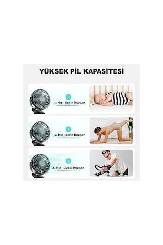 Robeve Plaj Ve Deniz Oyuncağı Klipsli Vantilatör Fan Mini Fan Mini Vantilatör Mini Klipsli Vantilatör Plaj Vantilatörü Şarjlı Vantilatör Şarjlı Fan Çocuk Vantilatörü 360 Derece Fan
