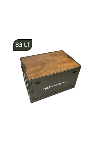 Rox Camping 0305 Katlanır Kamp Kutusu 83 Litre Açık Kahverengi