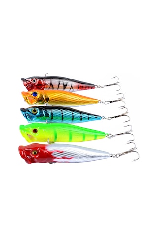 Lemestar Suya Vurucu Dalga Sürükleyici 9.5cm Plastik Yabancı Yem, 5 Renk Seçeneği, Su Üstü Av Aleti, Dayanıklı Malzeme İle Üretildi