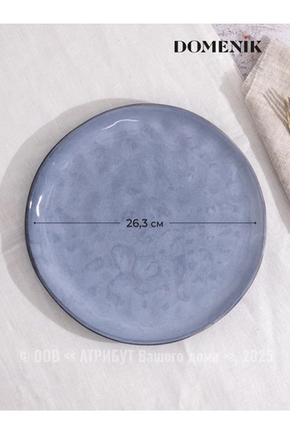 Domenik Toplamak Stone Skyline 26.3 Cm 2'li Yemek Tabağı Seti. 463420027 Açık Mavi