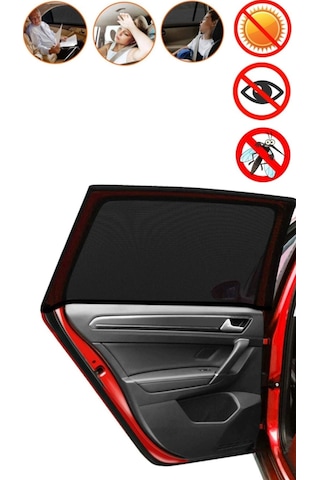 Oto Yan Cam Perdesi Arka Güneşlik Araç Anne Bebek Çocuk Perde Arka Koltuk Emzirme Örtüsü 1 Adet