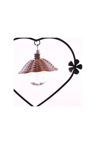 Zmc Bilişim Pilli Işıklı Romantik Çift Tema Büyük Boy Dekoratif Ahşap Biblo