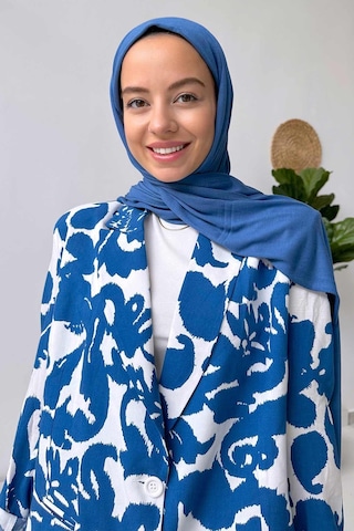 Ka Hijab Penye Şal - İndigo Mavi