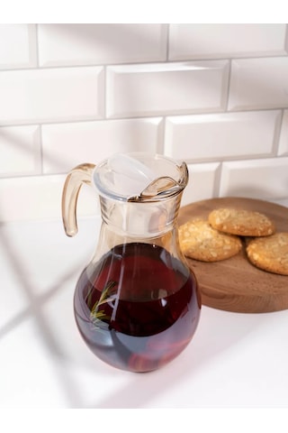 Purecrystal Cam Suluk Ve Meyve Suyu Sürahisi Kapaklı 281641218