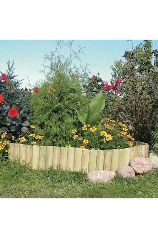 Ahşap Bordür Çit 30 Cm Yükseklik 150 Cm Uzunluk