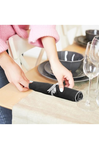 Xiaaokeji Saklama Çantaları Çatal Bıçak Takımı Düzenleyici Kararma Önleyici Koruyucu Çantalar 6 Adet