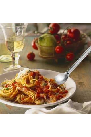 Pazly Açık Hava Kampı Sırt Çantası İçin Titanyum Uzun Saplı Spork Çatal Bıçak Seti - Çok Renkli Çok Renkli