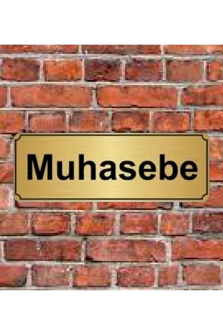 10X20 Cm Muhasebe Yazılı Metal Yönlendirme