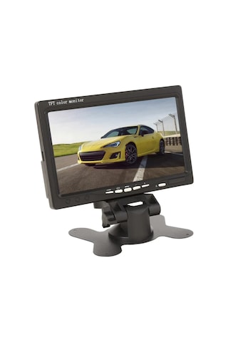 Exvol 7 Inc Hd Araç Içi Monitör Park Kamerası Mesafe Çizgili 2 Kanal Girişli Tft Ekran