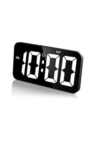 Ev Dekorasyonu İçin Otomatik Karartmalı Sessiz 11 Dijital Duvar Saati 12/24 Saat B Diğer