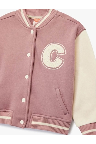 Koton Bomber Kolej Pembe Kız Bebek Ceket 6wmg60004ak Pembe