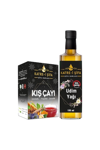 Katre-i Şifa Udim Yağı 100 ML + Çörekotlu Propolisli Zencefilli Kış Çayı 180 G