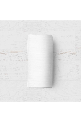 Maki %100 Pamuk Beyaz 90X190 Tek Kişilik Lastikli Çarşaf Takımı