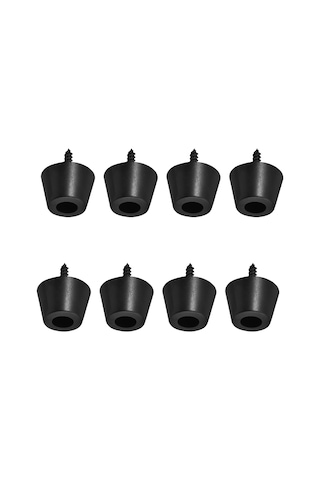 Hfambition Gitar Hoparlör Gömlek Ayakları 4 Çift Siyah Kauçuk 30x20mm Titreme Azaltıcı Ses Kalitesi Artırıcı Hi-fi Hoparlörler Amplifikatörler İçin