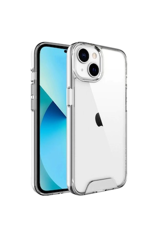 Apple Uyumlu iPhone 14 Plus Kılıf Space Seri Lux Silikon Şeffaf Kapak
