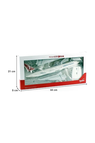 Herpa 613057 1/200 Ölçek, B777-300er Turkish Airlines Tc-ızmir, Snapfit, Sergilemeye Hazır Model Yolcu Uçağı-55352