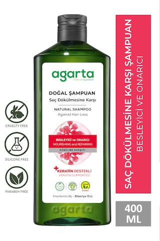 Agarta Doğal Saç Dökülmesi Karşı Çözüm Özel Şampuan 400 ML