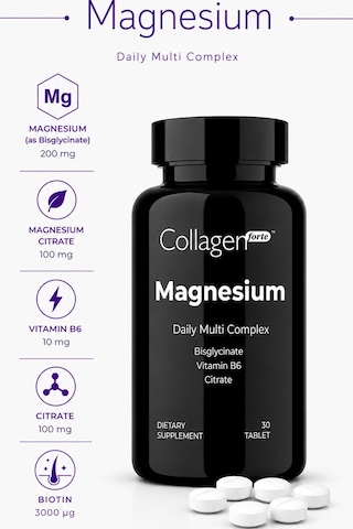 Collagen Forte Platinum Magnezyum With Vitamin B6 30 Tablet
