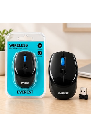 Kablosuz Optik Mouse Siyah Lacivert Aklby-bsva58 3215673