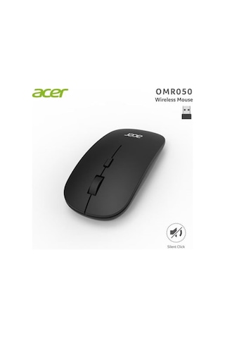 Acer Omr050 Siyah Kablosuz Sessiz Tuşlu Mouse 1000-1200-1600 Dpı Diğer