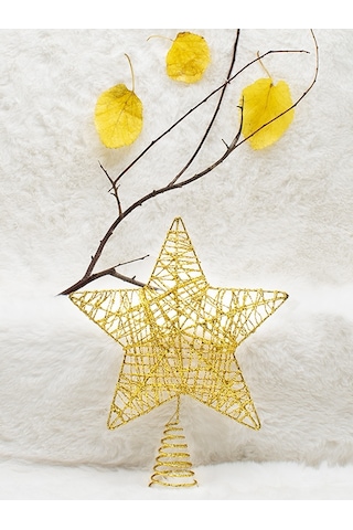 Waldern Yılbaşı Çam Ağacı Yıldız Tepeliği Gold