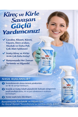 Tuvalet Ve Banyo Temizleyici Tekli