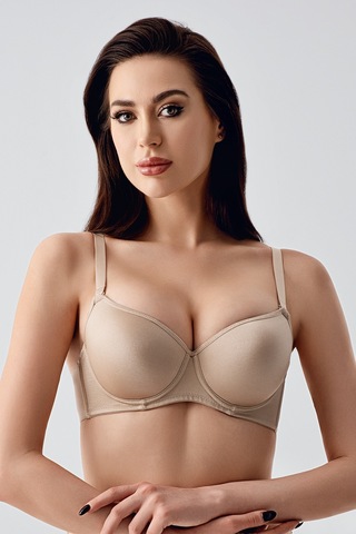 Newbra Kadın Desteksiz B Cup Sütyen - Camel
