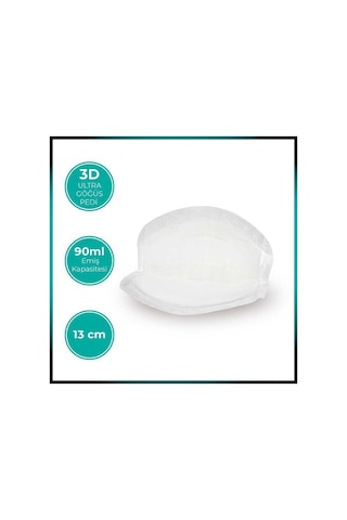 Mamajoo 3d Disposable Göğüs Pedi Ultra Emici Ve İnce, 3 x 32 Adet