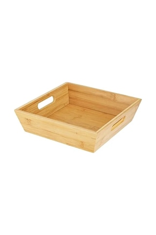 Bambu Ekmeklik Ve Meyvelik, Kare Büyük Ebat 25 Cm A