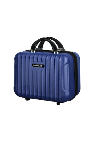 Polo&sky Class Model Lacivert Renk Abs Makyaj Çantası El Valizi