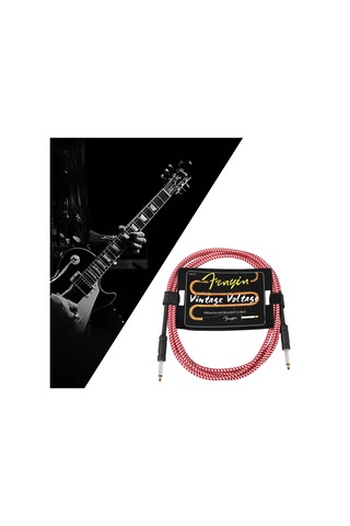 Suntek Elektro Gitar Hoparlör Amplifikatör 6m Kırmızı Beyaz