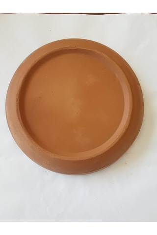 Topraktan 6'lı Fincan,saksı Altlığı Çok Amaçlı Mini Tabak 13 1,5 Cm