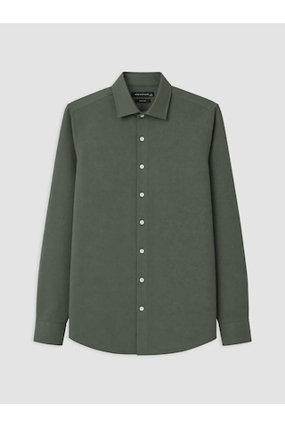 Lcw Busıness Yeşil Slim Fit Armürlü Erkek Gömlek