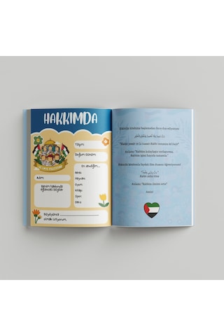 Çocuklar İçin Kudüs- Filistin Ajandam Çok Renkli