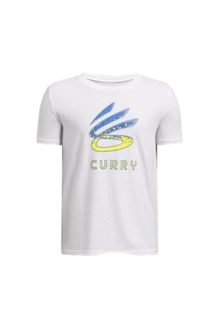 Under Armour Curry Logo Tee Çocuk T-shirt 1387102-101 Beyaz