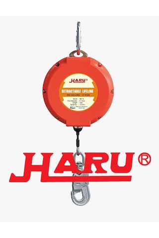 Haru 15 Metre Halatli Geri Sarimli Düşüş Tutucu Yoyo Çok renkli