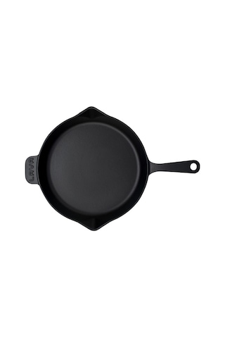 Lava Döküm Kızartma Tavası 34 CM Siyah Yuvarlak