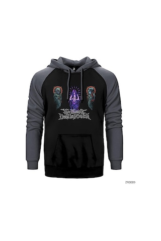 The Black Dahlia Murder Human Body Kırmızı Renk Reglan Kol Sweatshirt / Hoodie