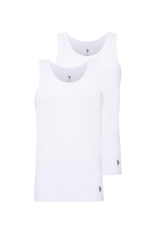 U.S. Polo Assn. U.s Polo Assn. 90000 Erkek Battal 2'li Atlet-beyaz Beyaz