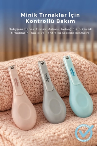 Babyjem Bebek Çıtçıt Tırnak Makası Pembe