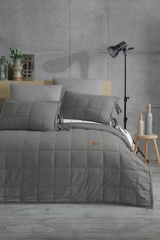 Elart Yatak Örtüsü Takımı Tek Kişilik Madelyn Antrasit