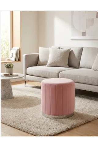 Luna Blush Modern Puf Açık Pembe Luna Blush Modern Puf Açık Pembe