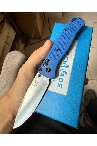 Benchmade Bugout Cep Kamp Çakısı Mavi Mavi